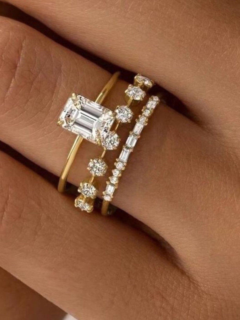 Gold ring set